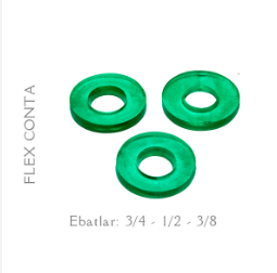 PK. 3/8" KAUÇUK REKOR CONTA (1,000 ADET)